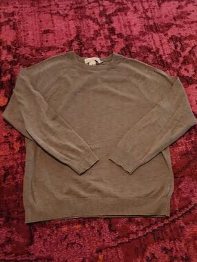 H&M Men's Taupe-Light Brown Crewneck Sweater